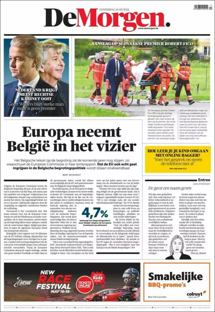 Prima-pagina-de morgen-edizione-di-oggi-16-05-2024